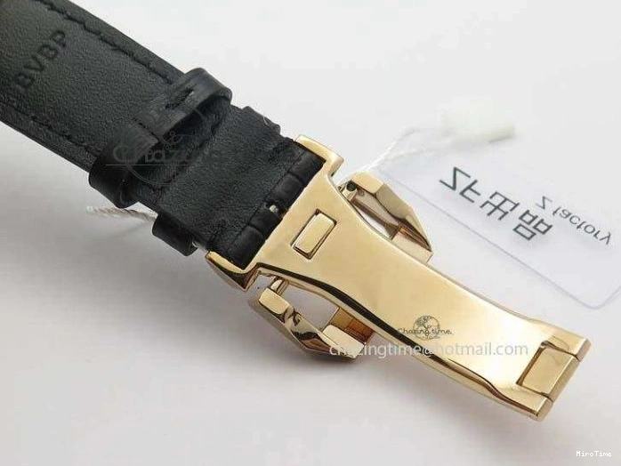 MIROTIME 0325 Classic Portuguese IW371482 ZF 1:1 Best Edition RG Gray Dial Gold Markers On Black Leather Strap A 7265